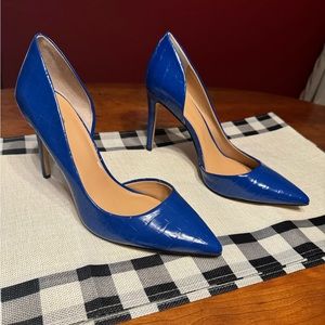 I.N.C. Kenjay D’orsay Heels in Blue Croc size 12